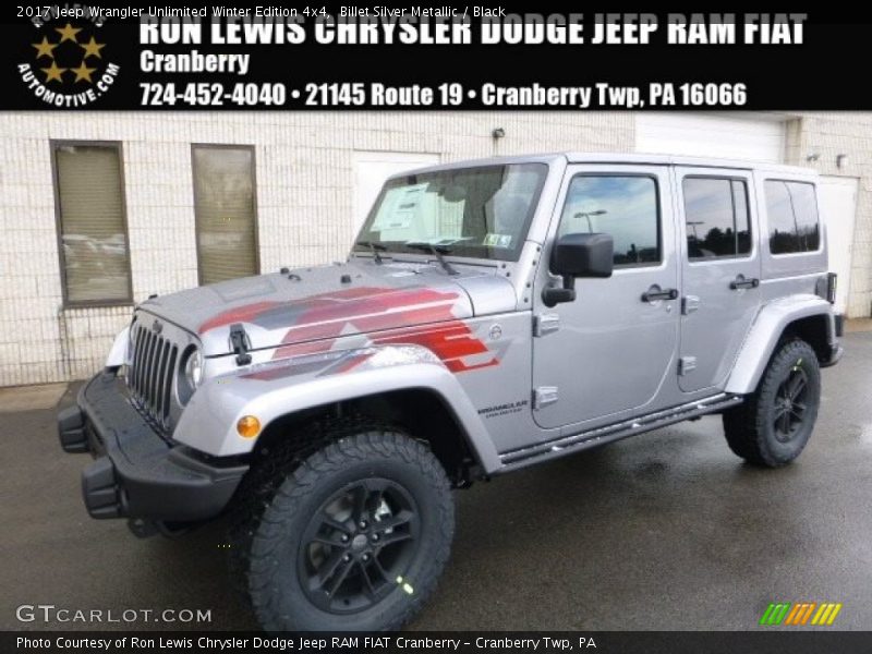 Billet Silver Metallic / Black 2017 Jeep Wrangler Unlimited Winter Edition 4x4