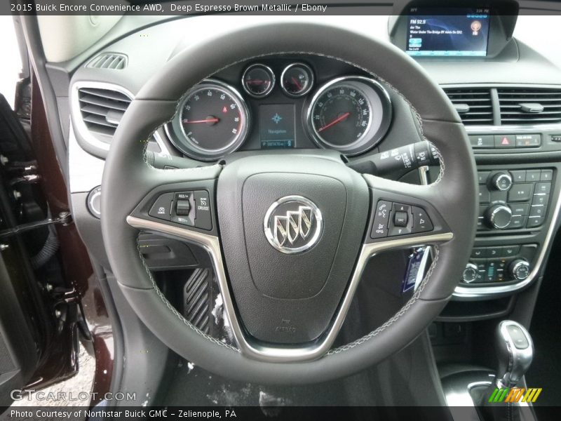 Deep Espresso Brown Metallic / Ebony 2015 Buick Encore Convenience AWD