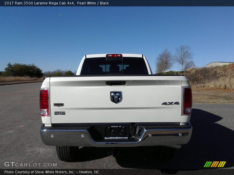 Pearl White / Black 2017 Ram 3500 Laramie Mega Cab 4x4