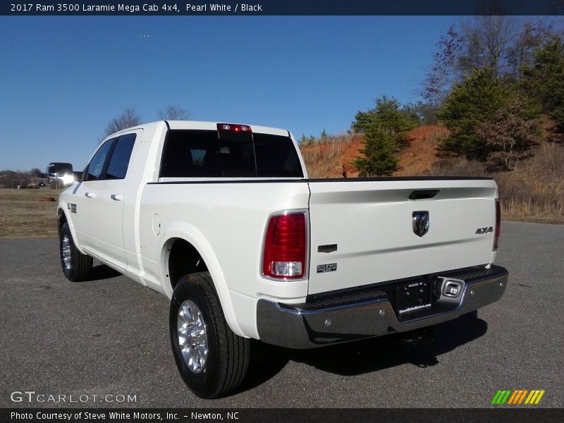 Pearl White / Black 2017 Ram 3500 Laramie Mega Cab 4x4