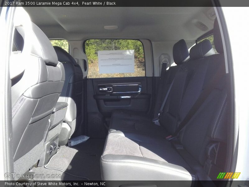 Pearl White / Black 2017 Ram 3500 Laramie Mega Cab 4x4