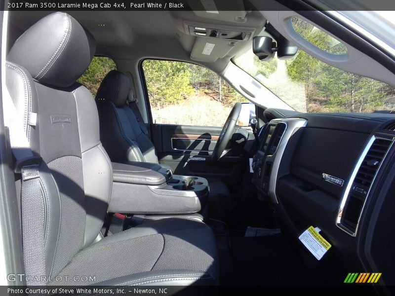 Pearl White / Black 2017 Ram 3500 Laramie Mega Cab 4x4