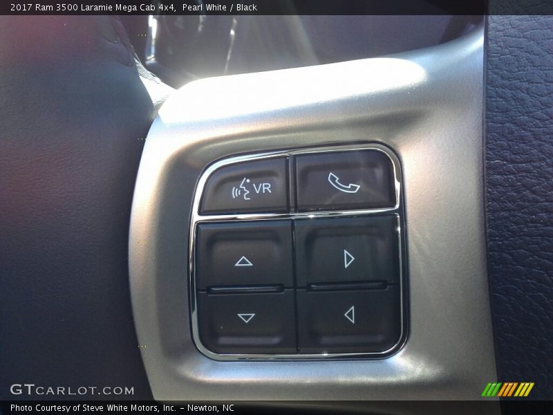 Pearl White / Black 2017 Ram 3500 Laramie Mega Cab 4x4