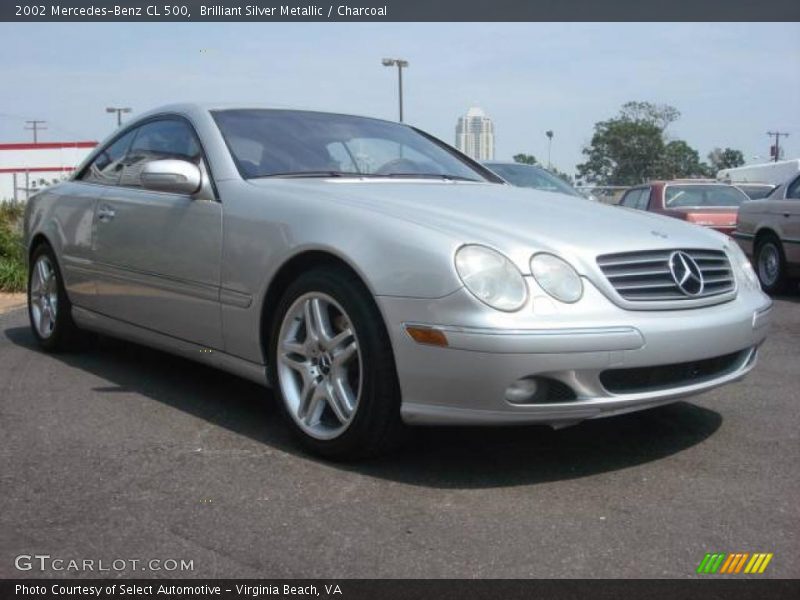 Brilliant Silver Metallic / Charcoal 2002 Mercedes-Benz CL 500