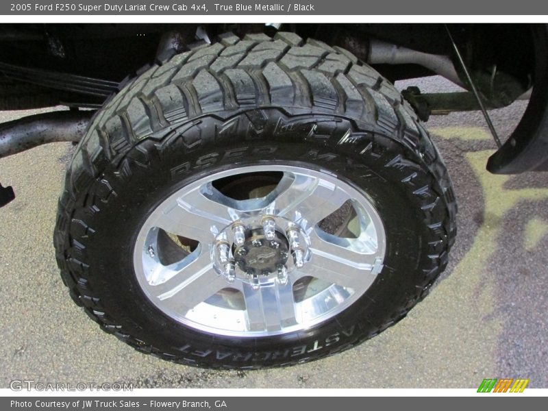 True Blue Metallic / Black 2005 Ford F250 Super Duty Lariat Crew Cab 4x4