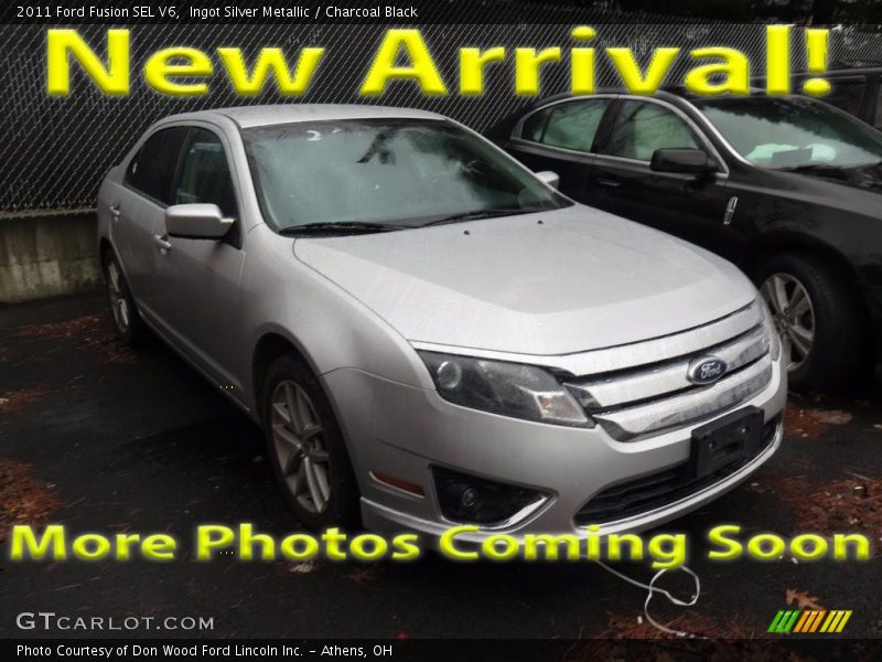 Ingot Silver Metallic / Charcoal Black 2011 Ford Fusion SEL V6