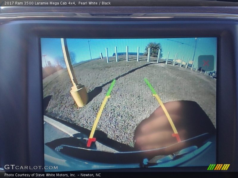 Pearl White / Black 2017 Ram 3500 Laramie Mega Cab 4x4