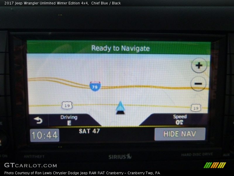 Navigation of 2017 Wrangler Unlimited Winter Edition 4x4