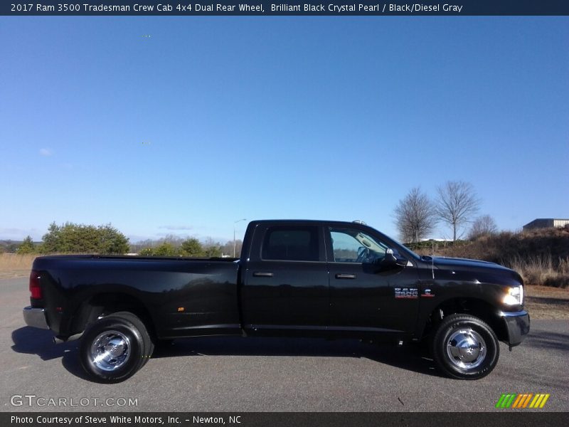 Brilliant Black Crystal Pearl / Black/Diesel Gray 2017 Ram 3500 Tradesman Crew Cab 4x4 Dual Rear Wheel