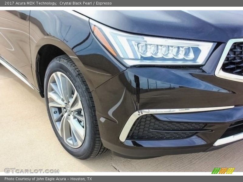 Crystal Black Pearl / Espresso 2017 Acura MDX Technology