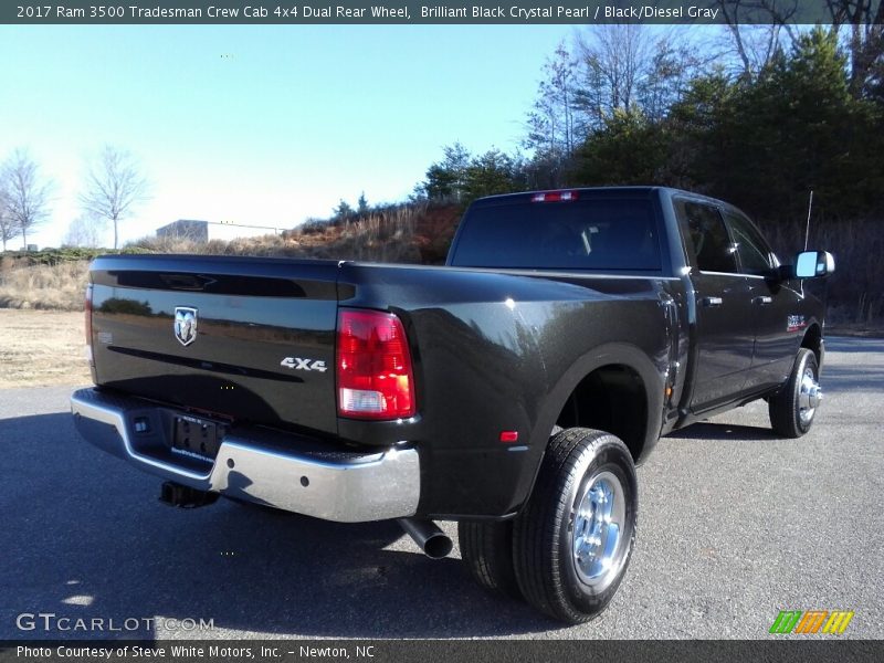 Brilliant Black Crystal Pearl / Black/Diesel Gray 2017 Ram 3500 Tradesman Crew Cab 4x4 Dual Rear Wheel