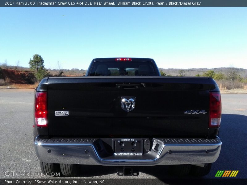Brilliant Black Crystal Pearl / Black/Diesel Gray 2017 Ram 3500 Tradesman Crew Cab 4x4 Dual Rear Wheel