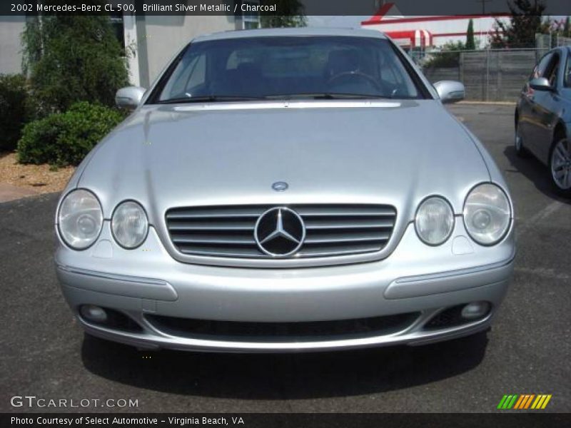 Brilliant Silver Metallic / Charcoal 2002 Mercedes-Benz CL 500