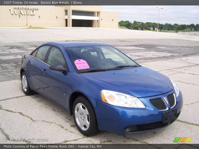 Electric Blue Metallic / Ebony 2007 Pontiac G6 Sedan