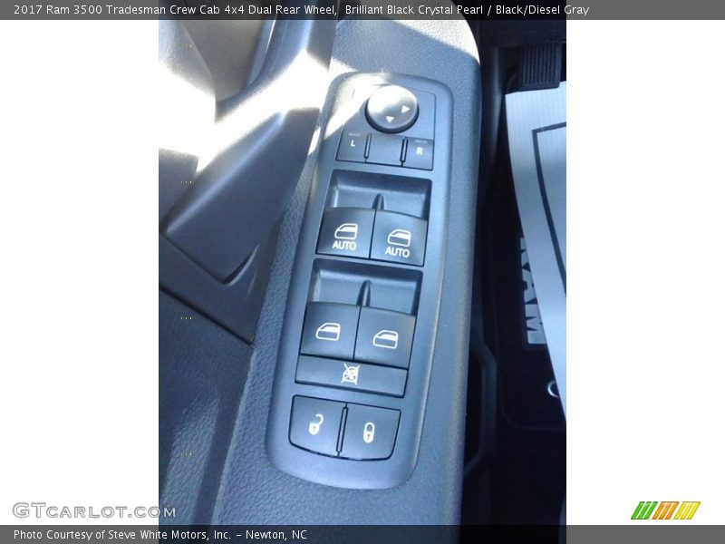 Brilliant Black Crystal Pearl / Black/Diesel Gray 2017 Ram 3500 Tradesman Crew Cab 4x4 Dual Rear Wheel