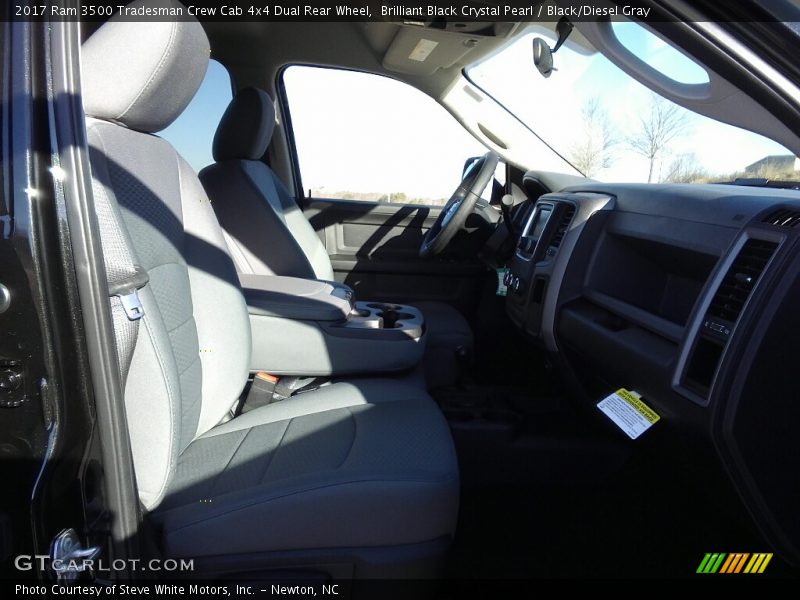 Brilliant Black Crystal Pearl / Black/Diesel Gray 2017 Ram 3500 Tradesman Crew Cab 4x4 Dual Rear Wheel