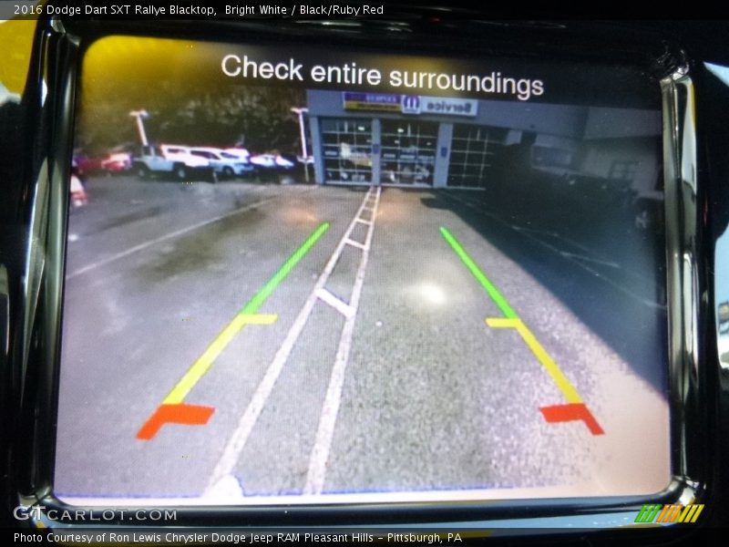 Bright White / Black/Ruby Red 2016 Dodge Dart SXT Rallye Blacktop
