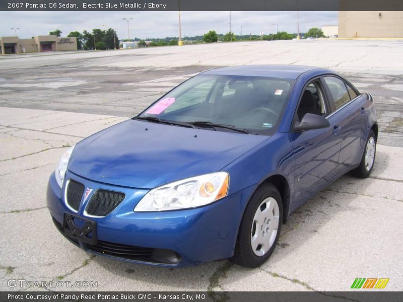 Electric Blue Metallic / Ebony 2007 Pontiac G6 Sedan