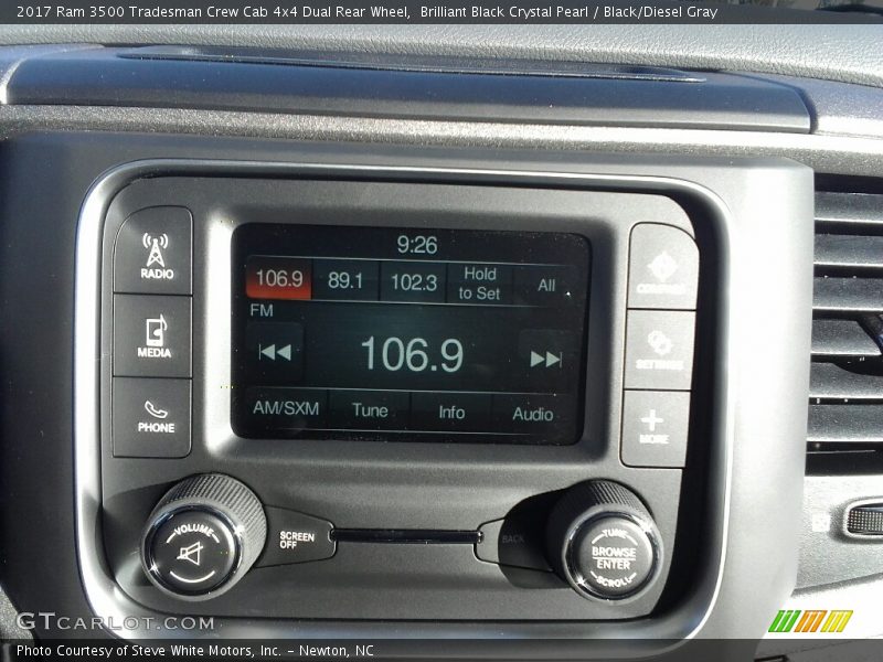 Brilliant Black Crystal Pearl / Black/Diesel Gray 2017 Ram 3500 Tradesman Crew Cab 4x4 Dual Rear Wheel