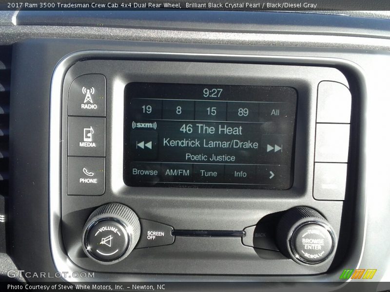 Brilliant Black Crystal Pearl / Black/Diesel Gray 2017 Ram 3500 Tradesman Crew Cab 4x4 Dual Rear Wheel