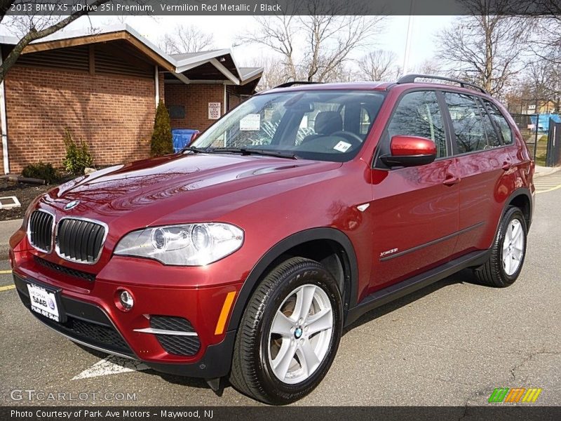 Vermilion Red Metallic / Black 2013 BMW X5 xDrive 35i Premium