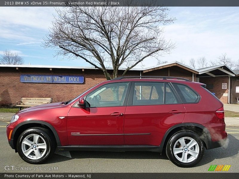 Vermilion Red Metallic / Black 2013 BMW X5 xDrive 35i Premium