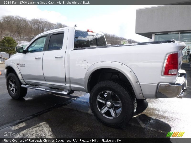 Bright White / Black 2014 Ram 1500 Laramie Quad Cab 4x4