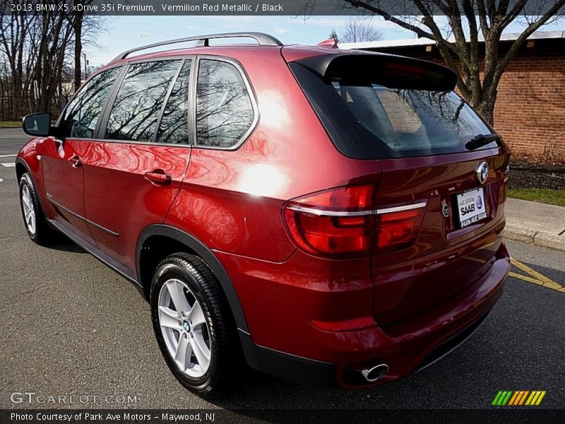 Vermilion Red Metallic / Black 2013 BMW X5 xDrive 35i Premium