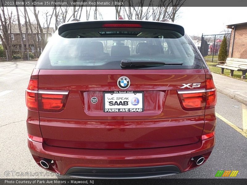Vermilion Red Metallic / Black 2013 BMW X5 xDrive 35i Premium