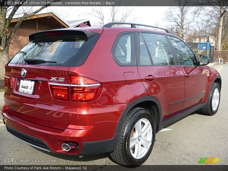 Vermilion Red Metallic / Black 2013 BMW X5 xDrive 35i Premium