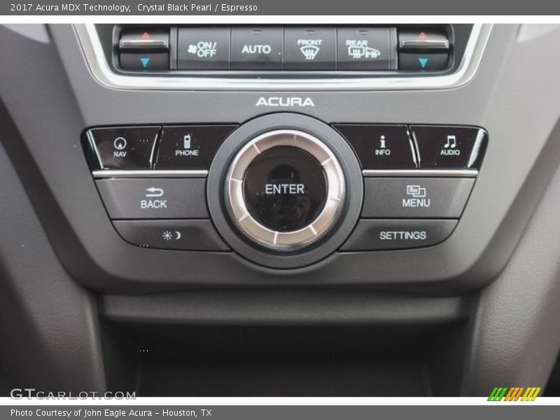 Crystal Black Pearl / Espresso 2017 Acura MDX Technology