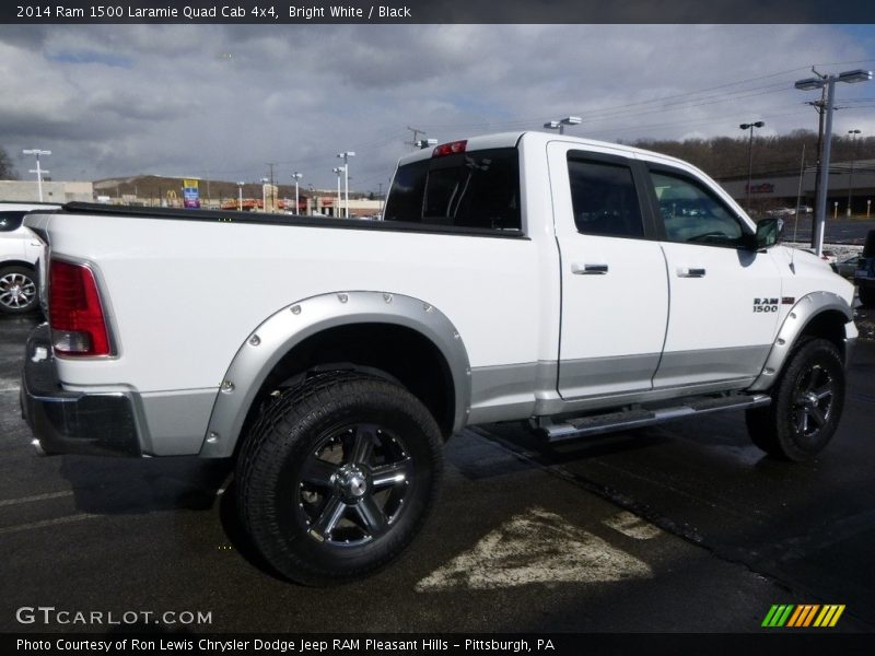Bright White / Black 2014 Ram 1500 Laramie Quad Cab 4x4