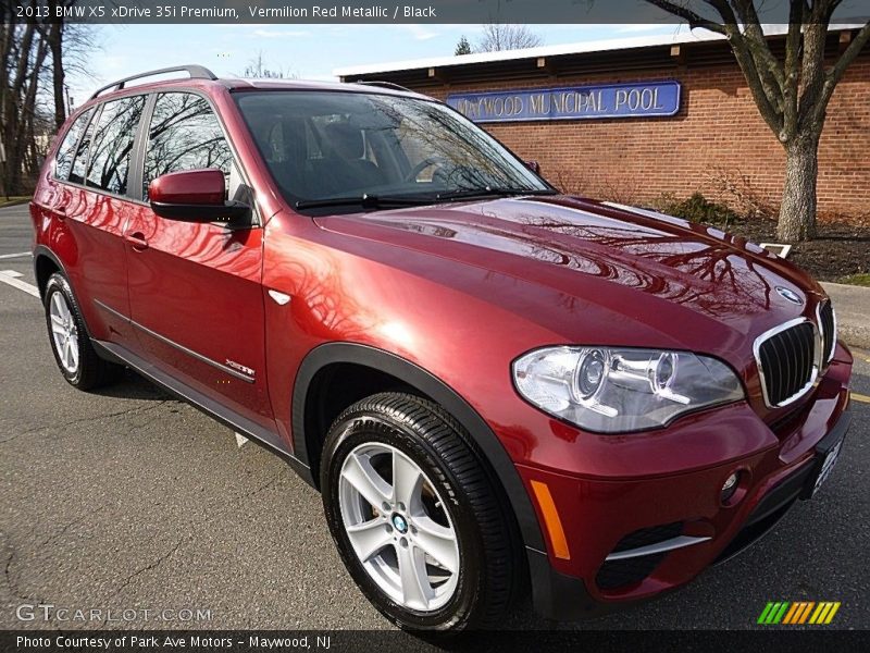 Vermilion Red Metallic / Black 2013 BMW X5 xDrive 35i Premium