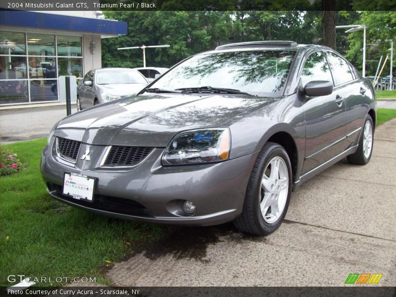 Titanium Pearl / Black 2004 Mitsubishi Galant GTS
