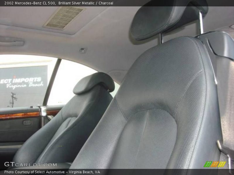 Brilliant Silver Metallic / Charcoal 2002 Mercedes-Benz CL 500