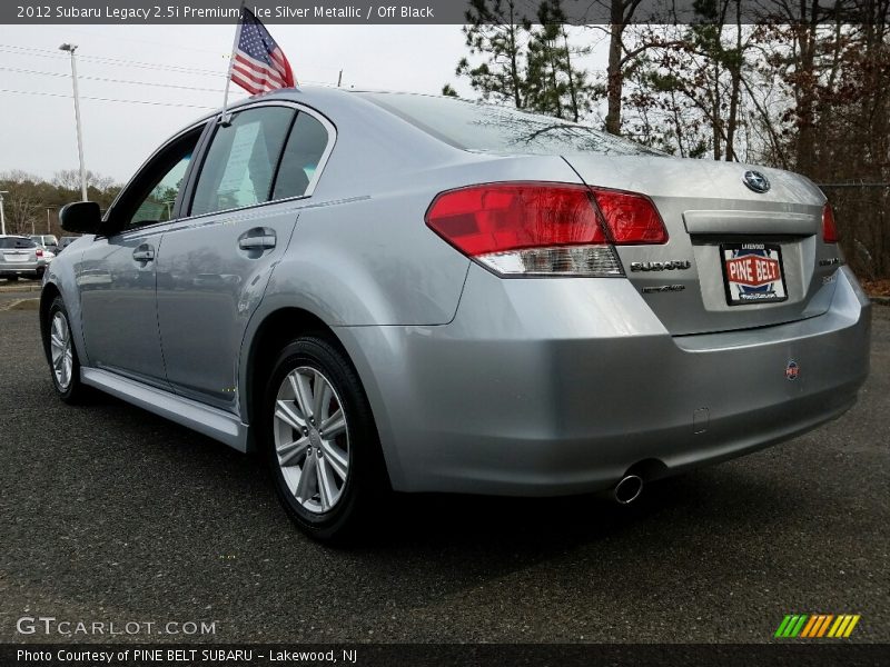 Ice Silver Metallic / Off Black 2012 Subaru Legacy 2.5i Premium