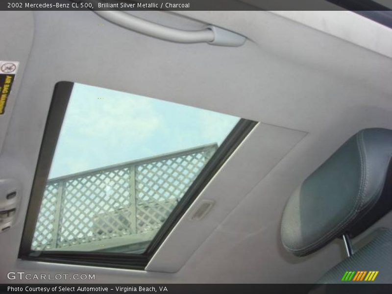 Brilliant Silver Metallic / Charcoal 2002 Mercedes-Benz CL 500