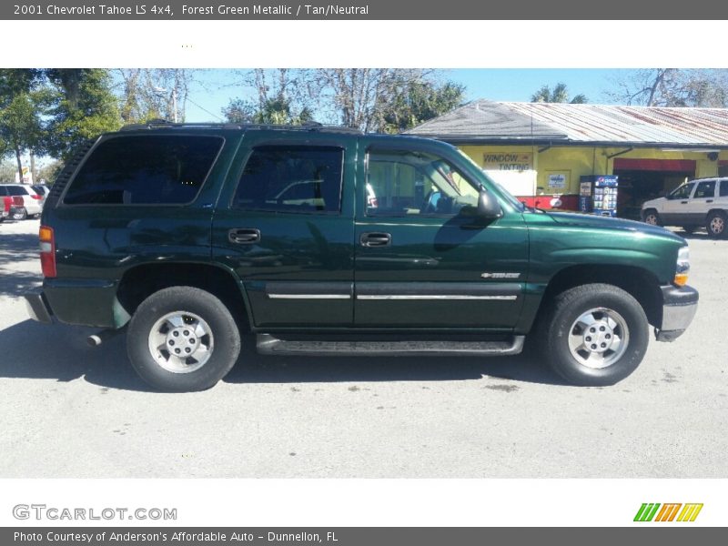 Forest Green Metallic / Tan/Neutral 2001 Chevrolet Tahoe LS 4x4