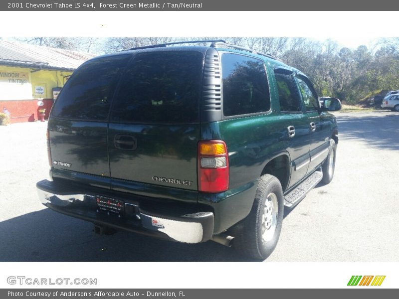 Forest Green Metallic / Tan/Neutral 2001 Chevrolet Tahoe LS 4x4