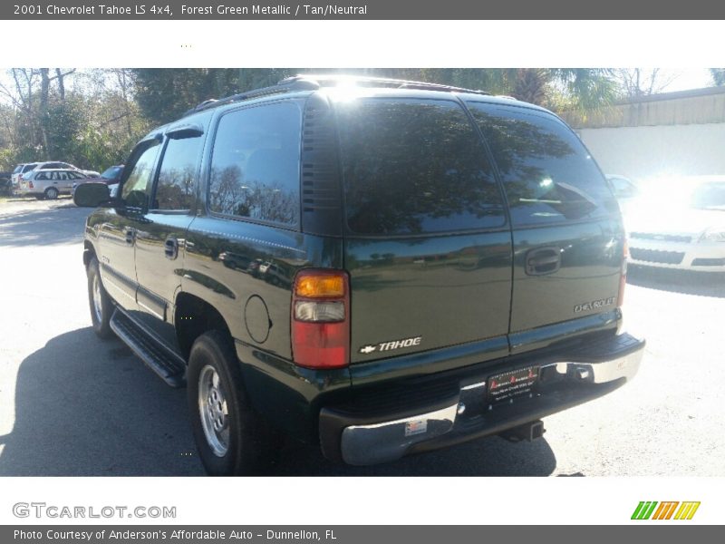 Forest Green Metallic / Tan/Neutral 2001 Chevrolet Tahoe LS 4x4
