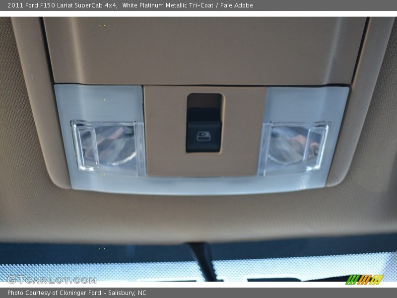 White Platinum Metallic Tri-Coat / Pale Adobe 2011 Ford F150 Lariat SuperCab 4x4