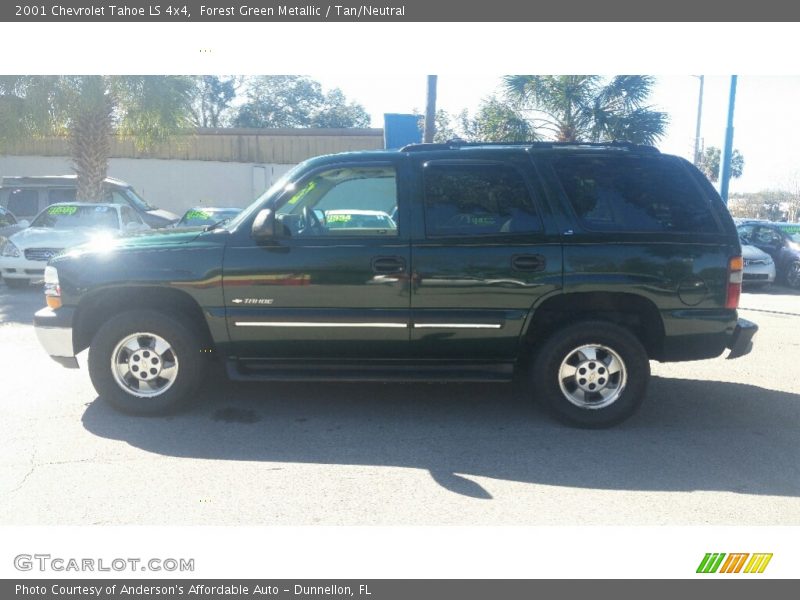 Forest Green Metallic / Tan/Neutral 2001 Chevrolet Tahoe LS 4x4