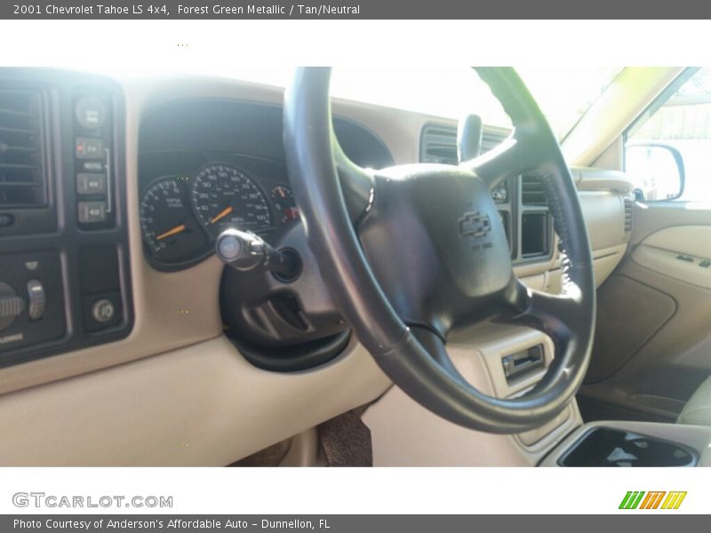 Forest Green Metallic / Tan/Neutral 2001 Chevrolet Tahoe LS 4x4