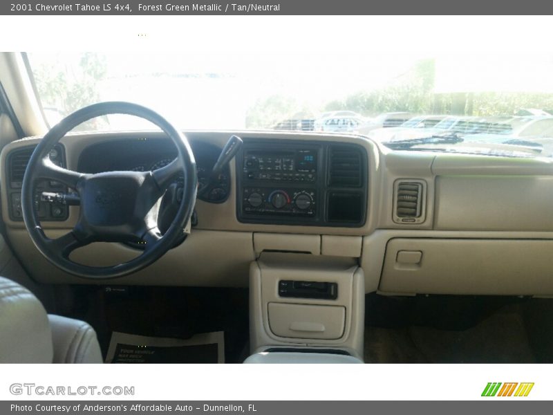 Forest Green Metallic / Tan/Neutral 2001 Chevrolet Tahoe LS 4x4