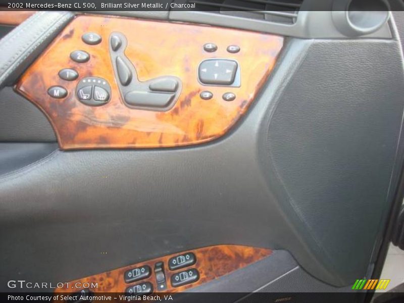 Brilliant Silver Metallic / Charcoal 2002 Mercedes-Benz CL 500