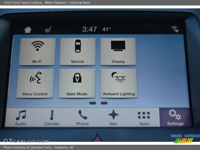 White Platinum / Charcoal Black 2016 Ford Taurus Limited