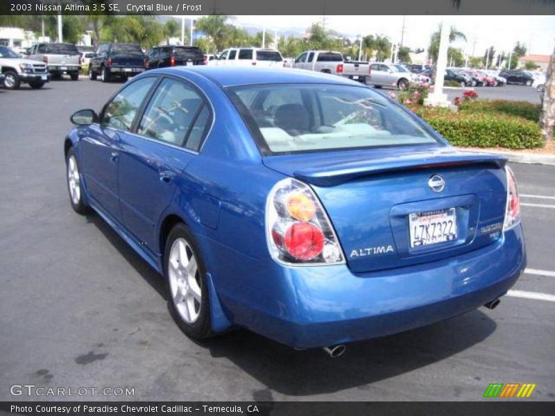 Crystal Blue / Frost 2003 Nissan Altima 3.5 SE