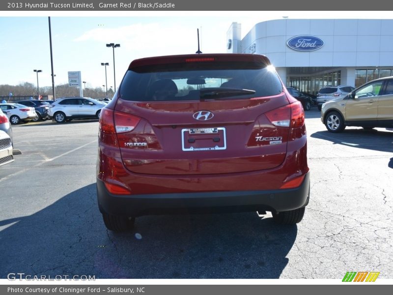 Garnet Red / Black/Saddle 2013 Hyundai Tucson Limited