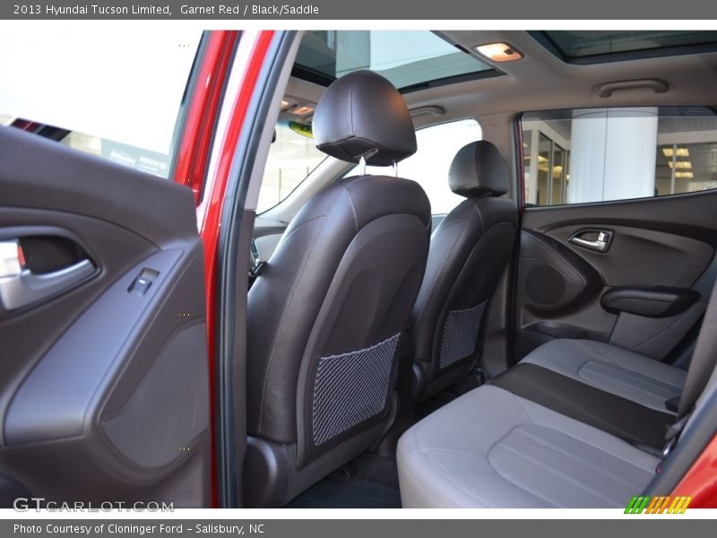 Garnet Red / Black/Saddle 2013 Hyundai Tucson Limited
