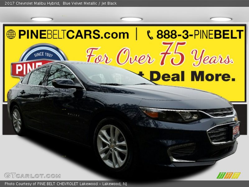 Blue Velvet Metallic / Jet Black 2017 Chevrolet Malibu Hybrid